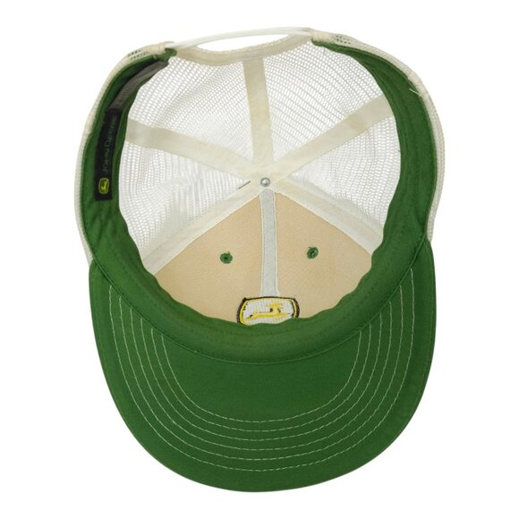 John Deere Mesh Back Snapback Cap Trucker Hat Foam Panel Visor Tractor Baseball - Picture 5 of 14